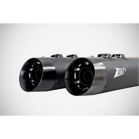 ZARD 4.33 Inches Slash-Cut Slip-Ons Mufflers Harley Davidson FLHR / FLHRC / FLHTK / FLHX 1450-1800cc 06-16