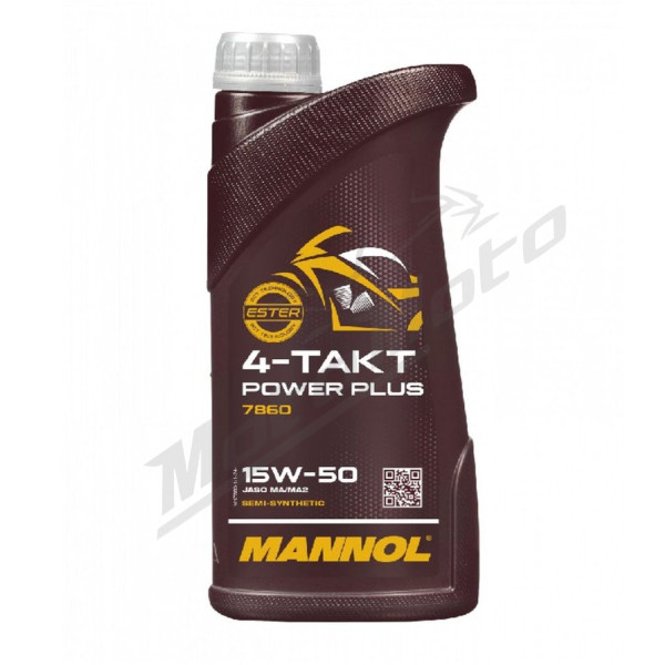 Mannol motorcycle engine oil 4-takt power plus 15w-50 1l