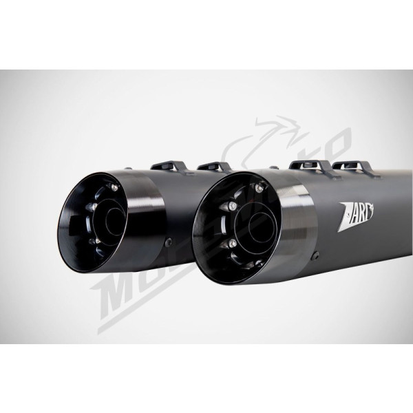 ZARD 4.33 Inches Slash-Cut Slip-Ons Mufflers Harley Davidson FLHR / FLHRC / FLHTK / FLHX 1450-1800cc 06-16
