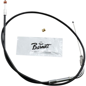 BARNETT Black Vinyl Throttle/Idle Cable Harley Davidson 1130-1250CC 2002-2017
