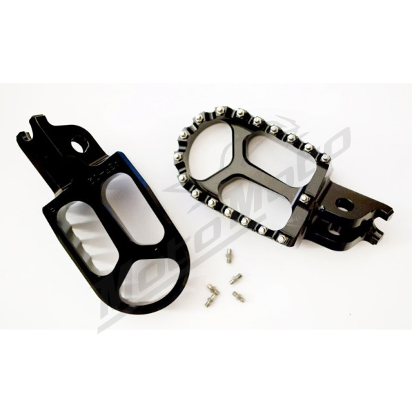 JR Front peg footrests black Kawasaki KX 250-450cc 06-14