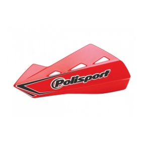 Polisport Qwest Handguards + Universal Plastic Mounting Kit 22mm Red