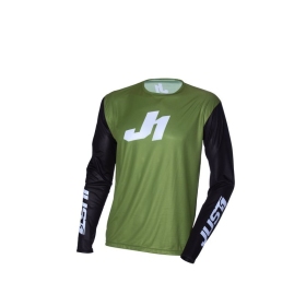 Off Road marškinėliai Just1 J-Essential žalia juoda