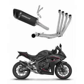 Honda CBR 650 R / E-Clutch 2024-2025 Full Exhaust System HP6 BLACK + dB killer