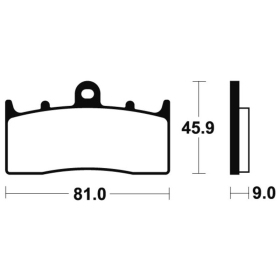 TECNIUM Street Performance Sintered Metal Brake pads - MF278 MF278 BMW K / R 850-1600cc 98-24