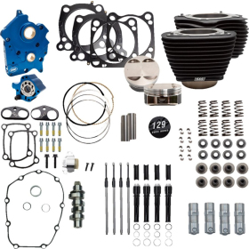 S&S CYCLE 129" Power Package Engine Performance Kit Harley Davidson FLDE / FLFB / FLHC 1750cc 17-24