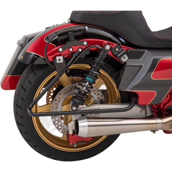 DRAG SPECIALTIES Saddlebag Support Brackets Harley Davidson FLHX / FLTR / FLTRSE3 / FLTRU 1584-1800cc 09-13