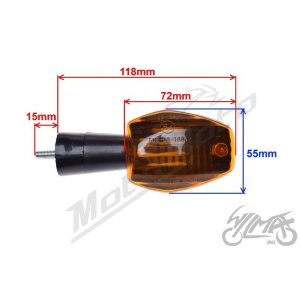 Turn signal front / rear ZIPP PRO / UNIVERSAL 2pcs