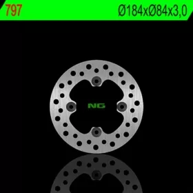 NG BRAKES 797 Rear Round Fixed Brake Disc KAWASAKI KX 85-100 01-24