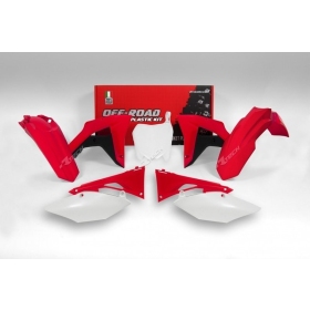 RACETECH Plastikų komplektas Honda CRF450cc 17-18 Raudona/ Juoda/ Balta 