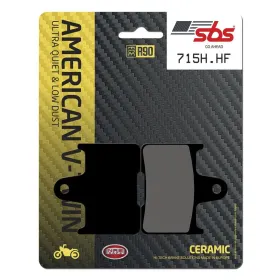 SBS HHF 715H.HF Street Ceramic Organic Brake Pads Harley Davidson XL 883-1200cc 14-22