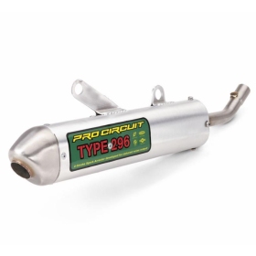 PRO CIRCUIT 296 Muffler Aluminium/Stainless Steel End Cap Kawasaki KX 250cc 2003-2004
