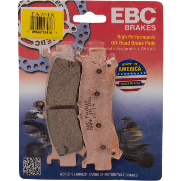 EBC Long-Life Sintered "R" Brake Pads HONDA SXS 1000 16-24