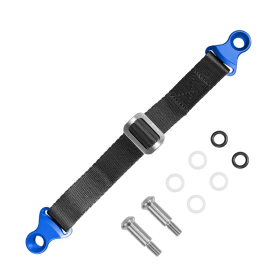 BIKETEC Atkėlimo diržas mėlynas 350x25x2.5mm
