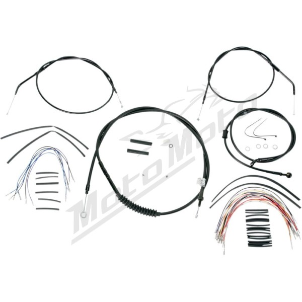 BURLY BRAND Ape Hangers handlebars Cables / Lines Kit Harley Davidson XL 883-1200cc 2007-2013