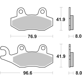 Sbs Brakepads 197CT Carbon Tech PEUGEOT / SUZUKI