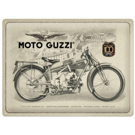 Metalinė lentelė MOTO GUZZI 100 YEAR 30x40