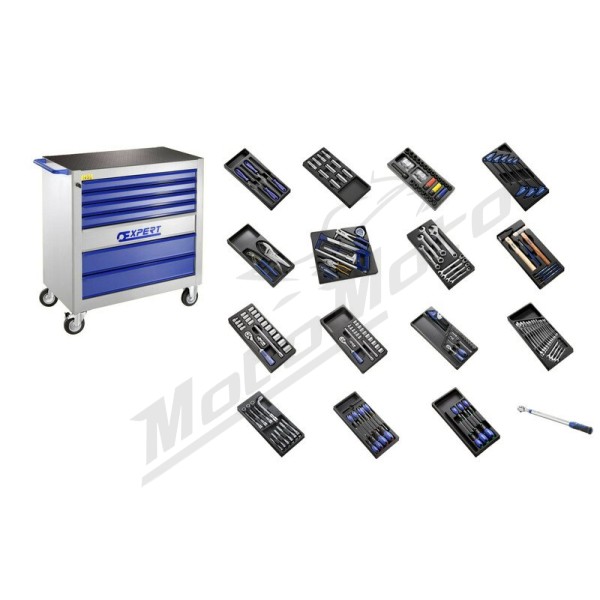 EXPERT XL Roller Cabinet with 250 Tools - 7 Drawers