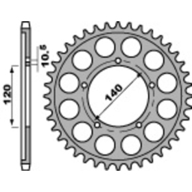 JT/PBR Chain kit reinforced 530Z3 18/43 Suzuki GSX 1250F 10-16
