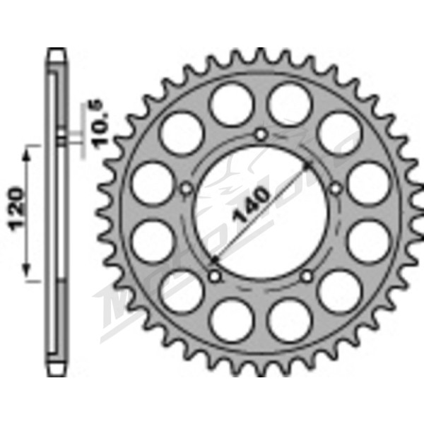 JT/PBR Chain kit reinforced 530Z3 18/43 Suzuki GSX 1250F 10-16