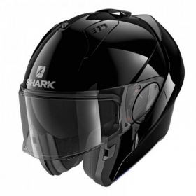 Shark Evo-Es Blank Black Flip-up helmet