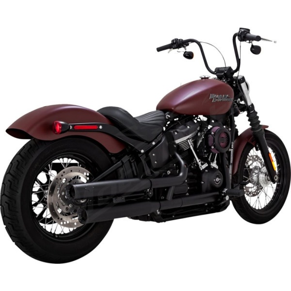 VANCE & HINES Eliminator 300 Slip-On Mufflers Black Harley Davidson FXLRST / FXLR / FLFBS / FLFB 1750-1923cc 18-25