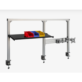 Biketec Solid aluminum workbench wall with monitor arm