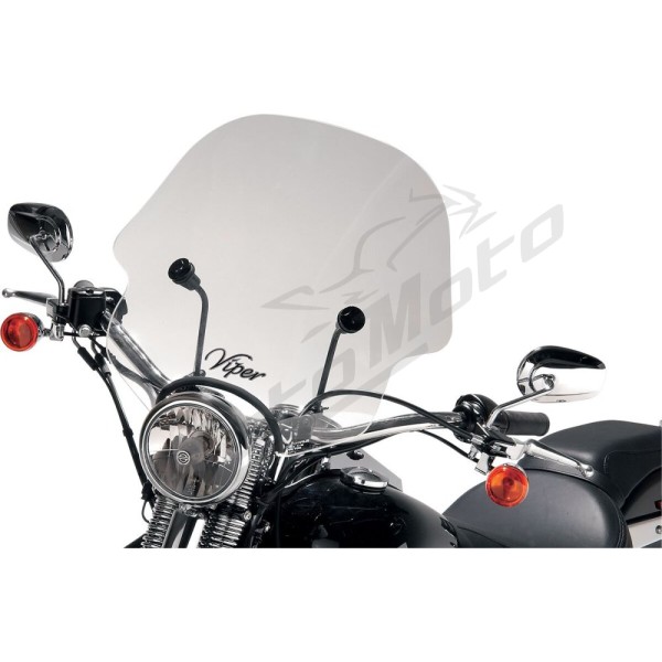 SLIPSTREAMER SS-10 "Viper" priekinis stiklas Ducati / Harley Davidson / Honda / Indian / Kawasaki / Suzuki / Triumph / Victory / Yamaha 250-1900cc 68-25