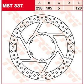 TRW Round Fixed Brake Rotor Front BMW / Husqvarna 650-800cc 93-16