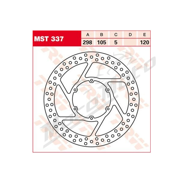 TRW Round Fixed Brake Rotor Front BMW / Husqvarna 650-800cc 93-16