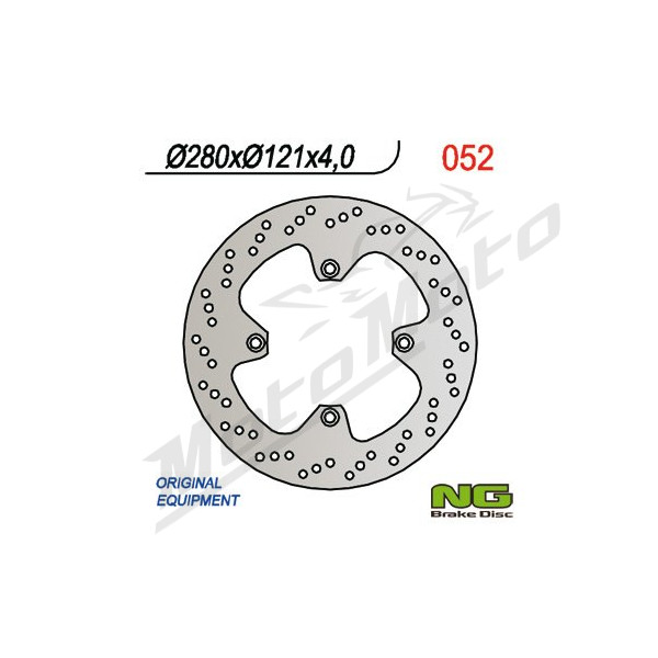 NG BRAKES Front Fixed Brake Disc 280mm Suzuki DR 650-750cc 88-95