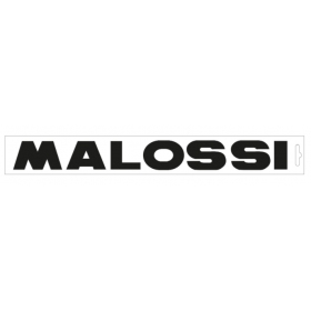 STICKER MALOSSI (7,5CM) WHITE/BLACK 1PCS