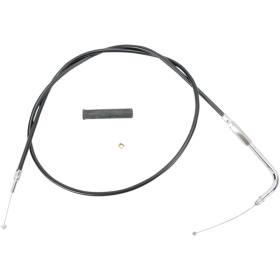 DRAG SPECIALTIES Black Vinyl Throttle/Idle Cable Harley Davidson FLHT / FLHTC / FLHTCU / FLTR 1340-1450cc 96-01