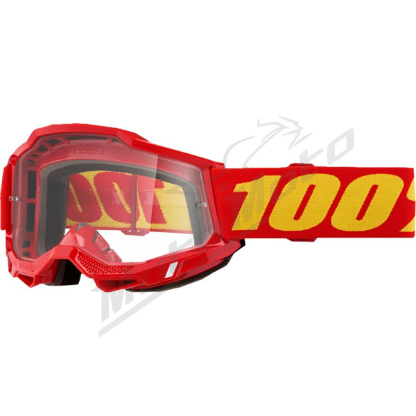 100% Accuri 2 akiniai (skaidrus stikliukas) raudoni