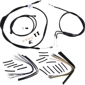 BURLY BRAND Ape Hangers handlebars Cables / Lines Extension Kit Harley Davidson 1450cc 2000-2006
