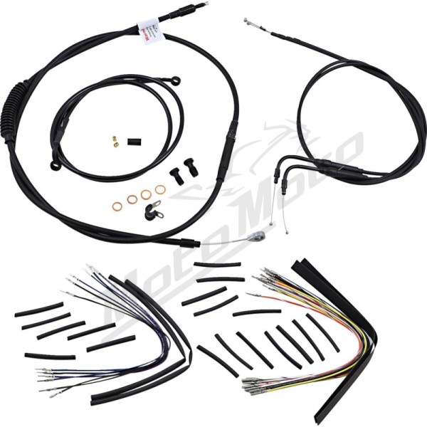 BURLY BRAND Ape Hangers handlebars Cables / Lines Extension Kit Harley Davidson 1450cc 2000-2006