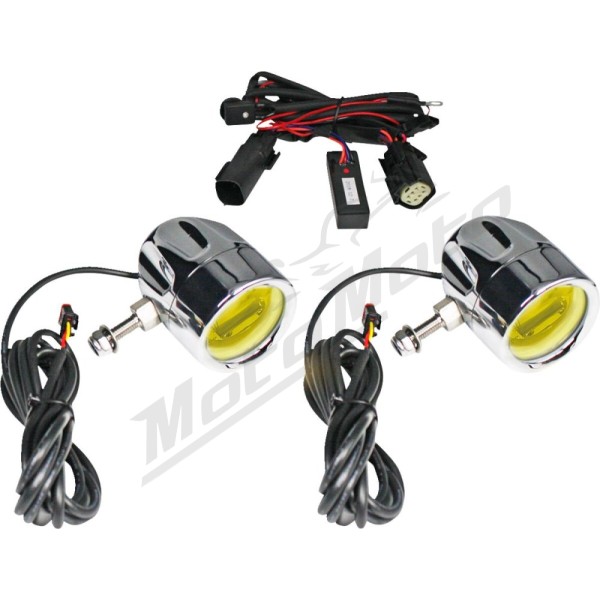 CUSTOM DYNAMICS ProBEAM® LED Halo Fog Lights Harley Davidson FLH / FLHR 1690-1977cc 14-24