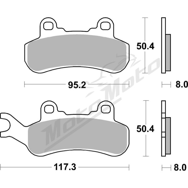SBS PSI 956PSI Brake Pads Can Am Maverick 700-1000cc 18-24