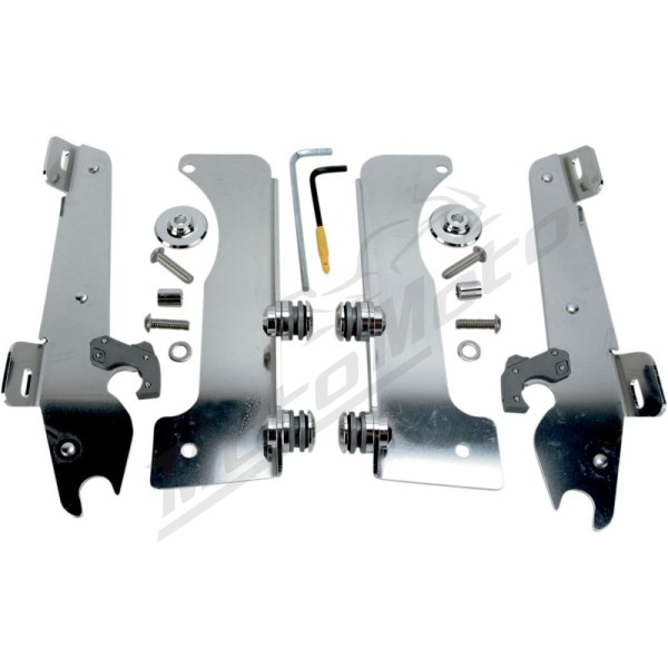 MEMPHIS SHADES METRIC Windshield Trigger-Lock Complete Mount Kit Yamaha XV 1900 06-14