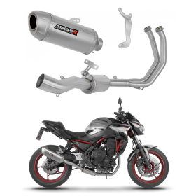 Dominator Full Exhaust System Collector Silencer S6 + dB killer Kawasaki Z650 2023->