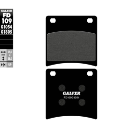 GALFER Semi-Metallic Brake Pads Suzuki GSX 600cc 89-97