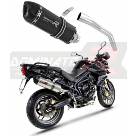 Exhaust kit Dominator HP1 BLACK TRIUMPH TIGER 800 XC/XR/XRX/XCX/ XRT/XCA 2015 - 2017