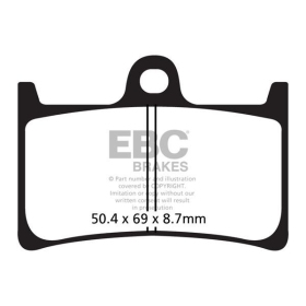 EBC SFA brake pads YAMAHA XP 500-530cc 08-22