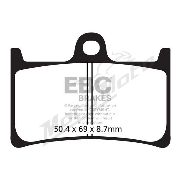 EBC SFA brake pads YAMAHA XP 500-530cc 08-22