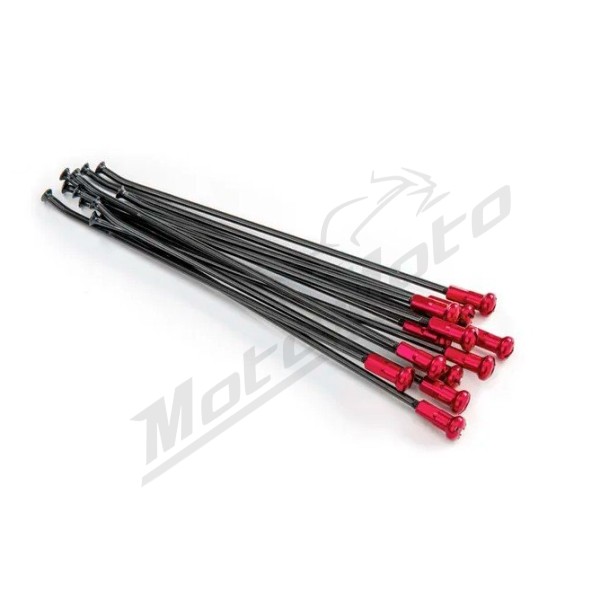 KITE Rear Wheel Spoke And Nipple Replacement Kit Black 18" 12vnt.
