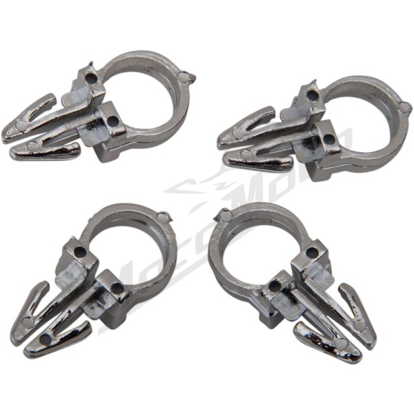 DRAG SPECIALTIES Handlebar Wiring Clips 4pcs. 9,5 mm