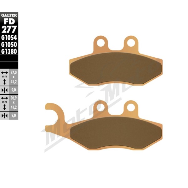GALFER HH Sintered Brake Pads Aprilia / Gilera / Peugeot / Piaggio 50-850cc 97-24