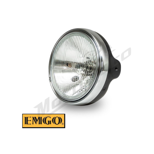EMGO Universal headlight black Ø178mm