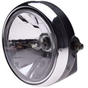 Universal CHROME headlight 185mm