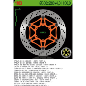 NG Front Floating Brake Disc 300X90X4mm Aprilia / Cagiva / Derbi 50-125cc 91-26